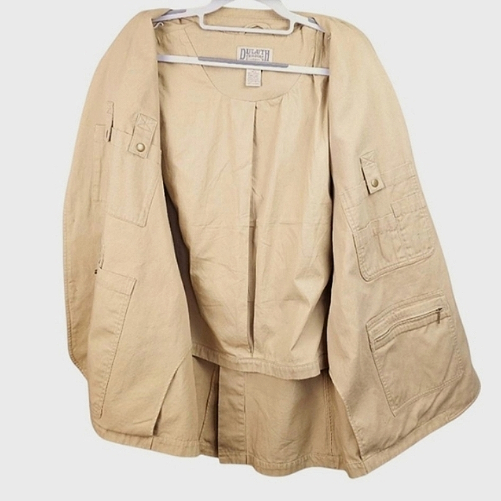 Duluth Trading Co Men's Firehose Lightweight Khaki Presentation Jacket Size L - Picture 6 of 15